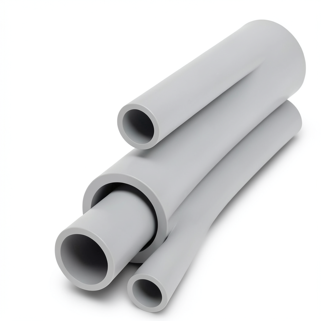 UPVC Pipes Schedule 80 Size 2 ½ inch Thickness 7.01 mm Light Gray