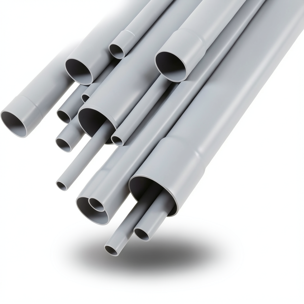 UPVC Pipes Nominal Pressure 10 Bar Outside Diameter 25 mm Thickness 1.5 mm Gray