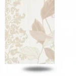 Leaf patterned wall decoration, beige color, length 10 m, width 1.06 m, model 5433  