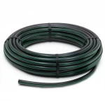 HDPE Plastic Coil Pipe  Nominal Pressure 10 Bar [PE 63] OD 40 mm  SDR 11  Color Black with Green Stripes | Almona Factory