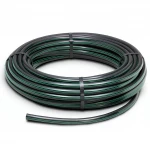 لفة أنابيب بلاستيك HDPE ضغط  10 بار [PE 63] قطر خارجي 63 مم  SDR 11  لون اسود مع خط اخضر | مصنع المنى