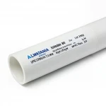انابيب UPVC شركة الوطنيه ضغط 80  مقاس 3 إنش سمك 7.6 مم وزن 2.88 كجم / متر مم لون أبيض