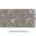 Italian Wall Covering Floral Design 10mx1.06m, Dark Beige