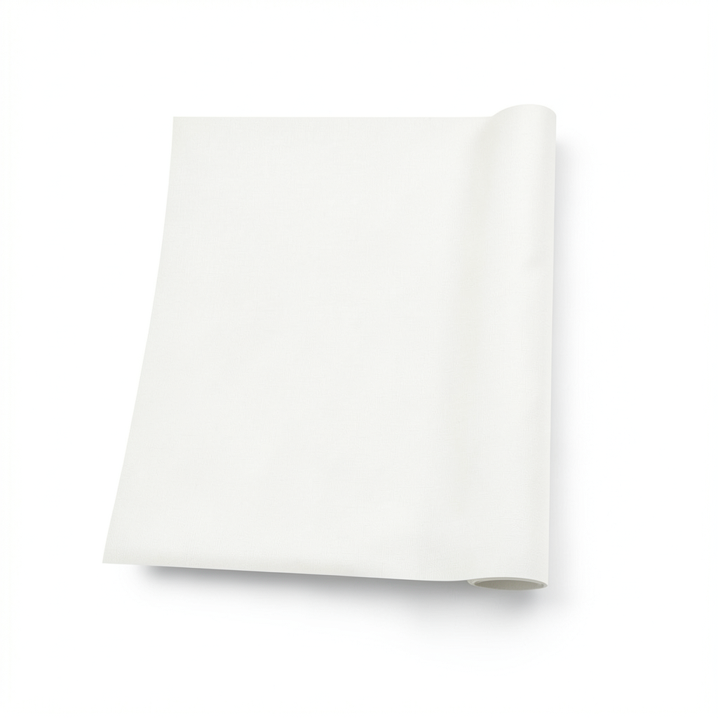 German Plain Wallpaper 10m x 0.53m Off White, Model 440805