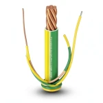 لفة سلك كهرباء مفرد 185 مم2 450/750 فولت، موصل نحاس مجدول عزل PVC لون اصفر/اخضر | شركة الفنار