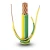 185mm2 Single Electrical Wire 450/750volts, Stranded Copper PVC Insulated, Yellow/Green | Al Fanar - Image 1