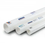 UPVC Pipes water installations ALWatania Company Schedule 40  Size 8 inch Thickness 8.2 mm Weight 8.11 kg/m  White 
