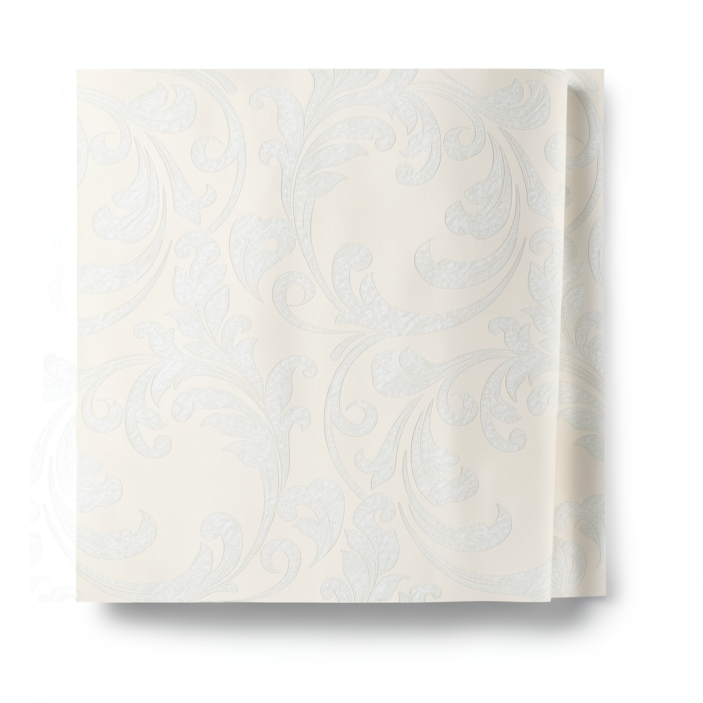 Italian Wallpaper Patterned Design 10m x 0.70m Light Beige