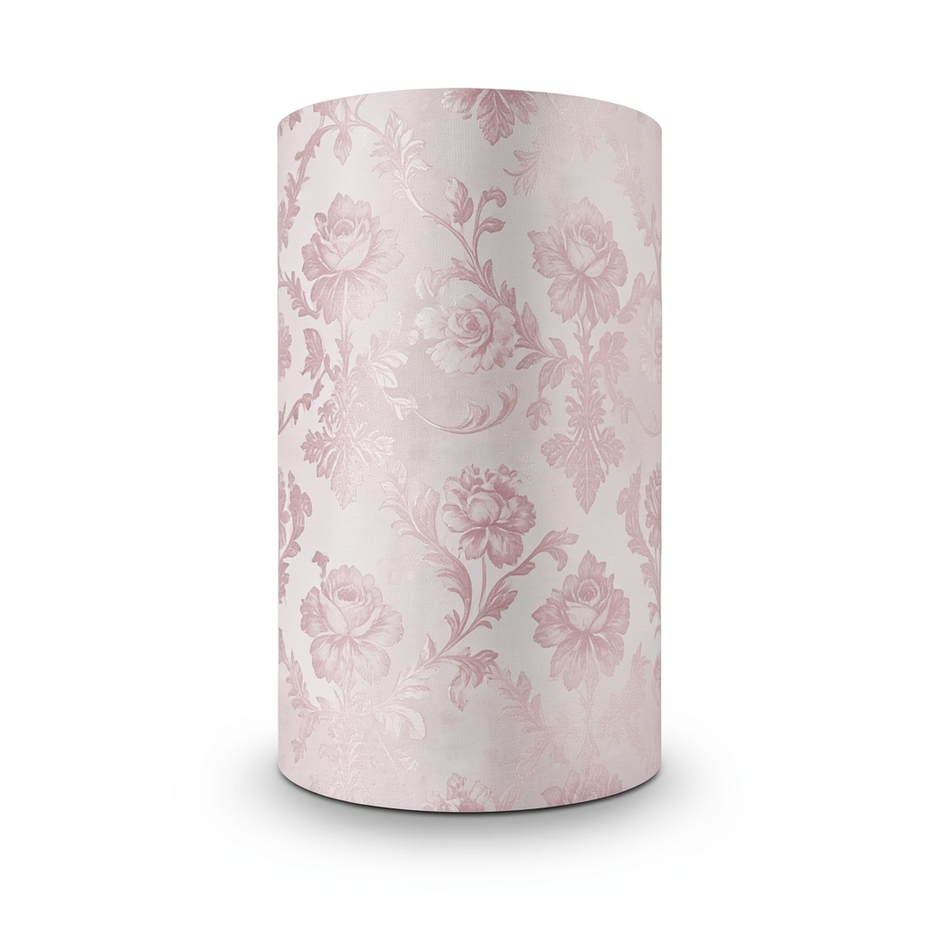Italian Wallpaper Patterned Design Rose Color, Size 10mx0.70m, Model 15029