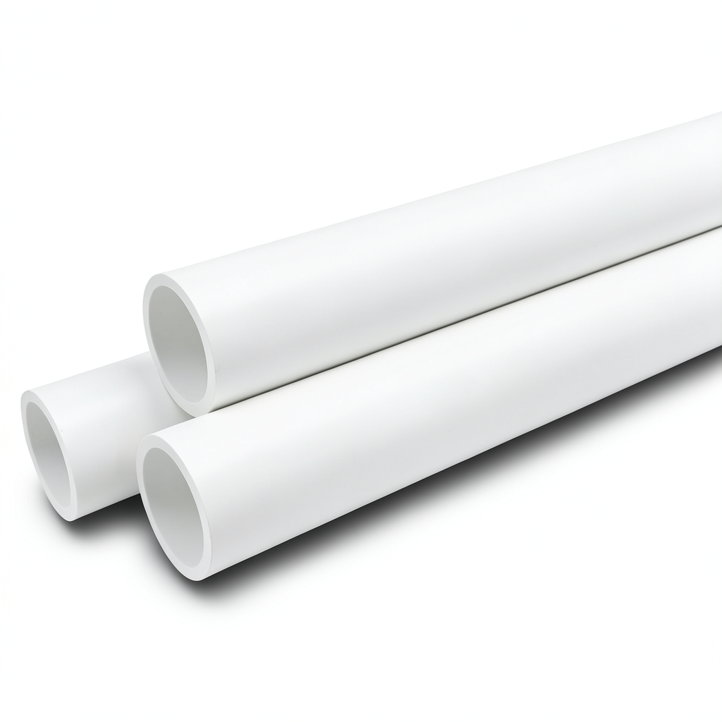 UPVC Pipes Sewage Systems Outside Diameter 110 mm Thickness 3.2 mm White