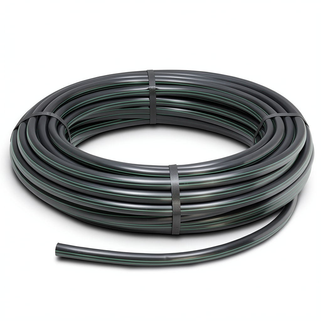 HDPE Plastic Coil Pipe PN 10 Bar PE 80 110 mm SDR 13.6 Black