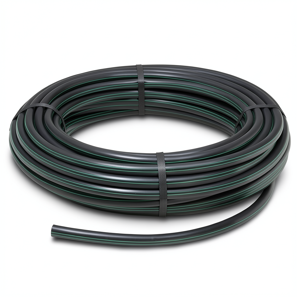 لفة أنابيب بلاستيك HDPE ضغط 10 بار PE 80 قطر خارجي 160 مم SDR 13.6 لون أسود