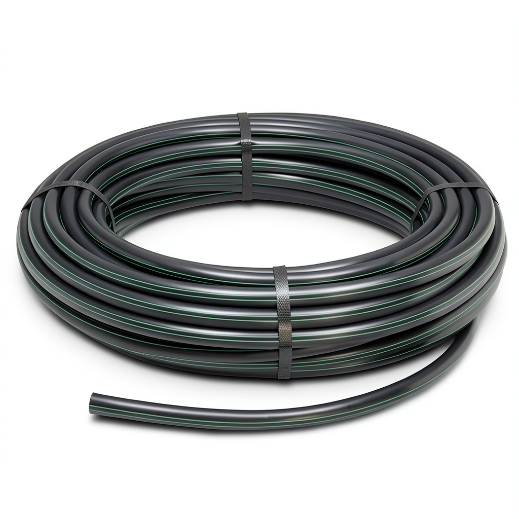HDPE Polyethylene Coil Pipe Nominal Pressure 10 Bar PE 80 OD 90 mm SDR 13.6 Black