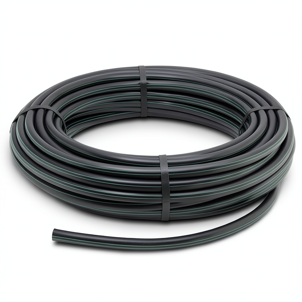 HDPE Coil Pipe Pressure 12.5 Bar PE 80 Size 20 mm SDR 11 Black