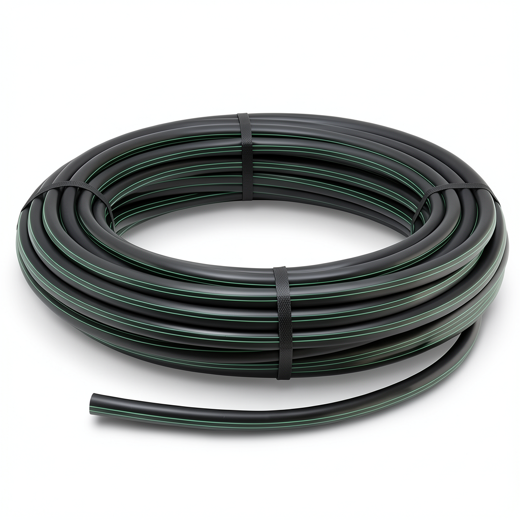 لفة أنابيب بلاستيك HDPE ضغط 12.5 بار PE 80 قطر خارجي 32 مم SDR 11 لون أسود