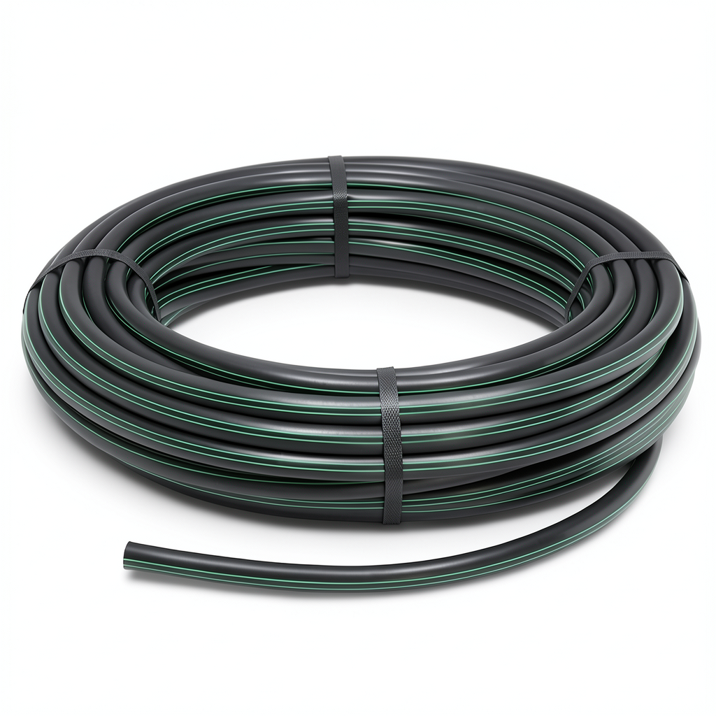 HDPE Coil Pipe PN 10 Bar PE 80 OD 140 mm SDR 13.6 Black