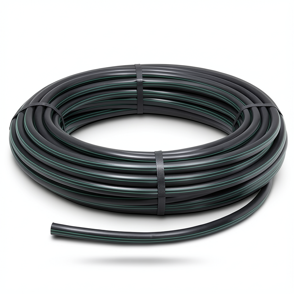 لفة أنابيب بلاستيك HDPE ضغط 10 بار PE 80 قطر خارجي 160 مم SDR 13.6 لون أسود