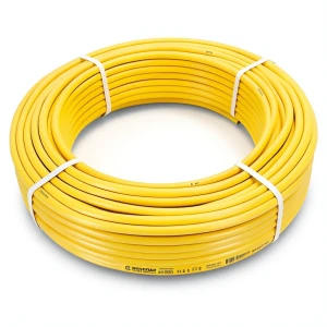 أنابيب HDPE PE 80 ضغط 10 بار قطر خارجي 125 مم سمك 9.2 مم لون أصفر | نيبروبلاست