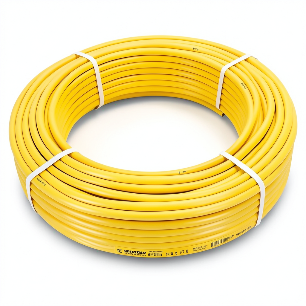 أنابيب HDPE PE 80 ضغط 10 بار قطر خارجي 125 مم سمك 9.2 مم لون أصفر | نيبروبلاست