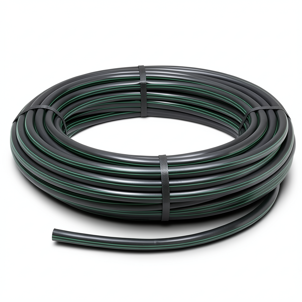 HDPE Polyethylene Coil Pipe Nominal Pressure 12.5 Bar PE 80 OD 63 mm SDR 11 Black