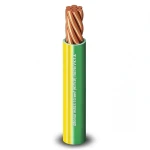 لفة سلك كهرباء مفرد 185 مم2 450/750 فولت، موصل نحاس مجدول عزل PVC لون اصفر/اخضر | شركة الفنار