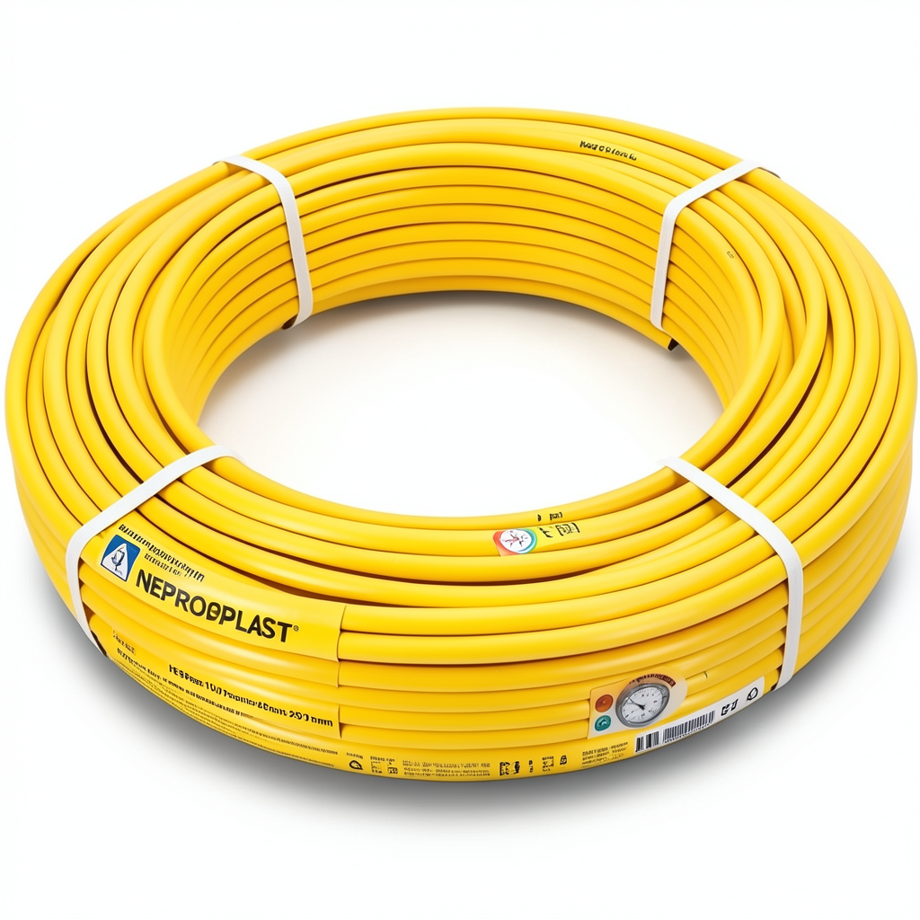 HDPE Pipes PE 80 Pressure 10 Bar Outside Diameter 25 mm Thickness 1.9 mm Yellow | NEPROPLAST