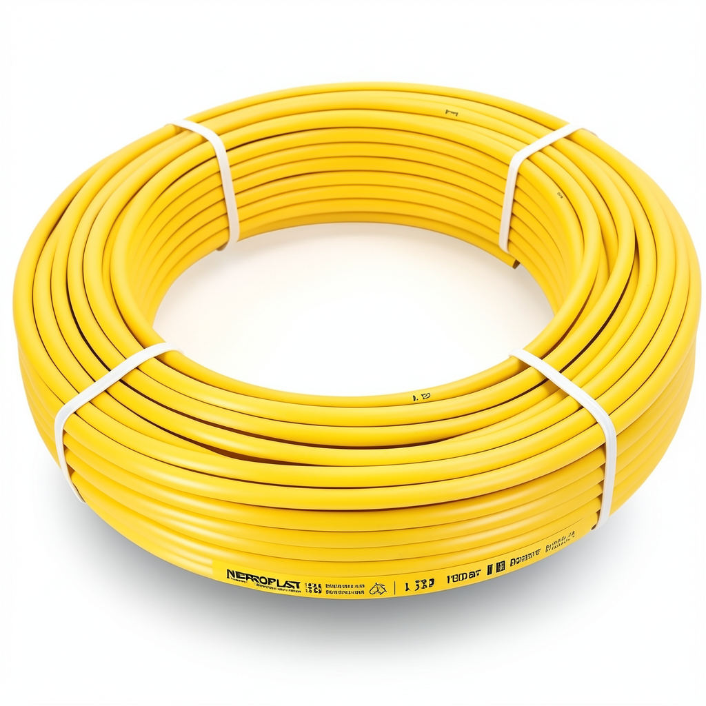 HDPE Pipes PE 80 Pressure 10 Bar Outside Diameter 32 mm Thickness 2.4 mm Yellow | NEPROPLAST