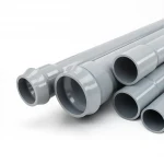 مواسير بلاستيك UPVC الوطنية ضغط 12.5 بار قطر خارجي 160 مم سمك 7.7 مم لون رمادي