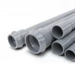 UPVC Pipes Al Watania Company Nominal Pressure 12.5 Bar Outside Diameter 200 mm Thickness 9.6 mm Gray Colour