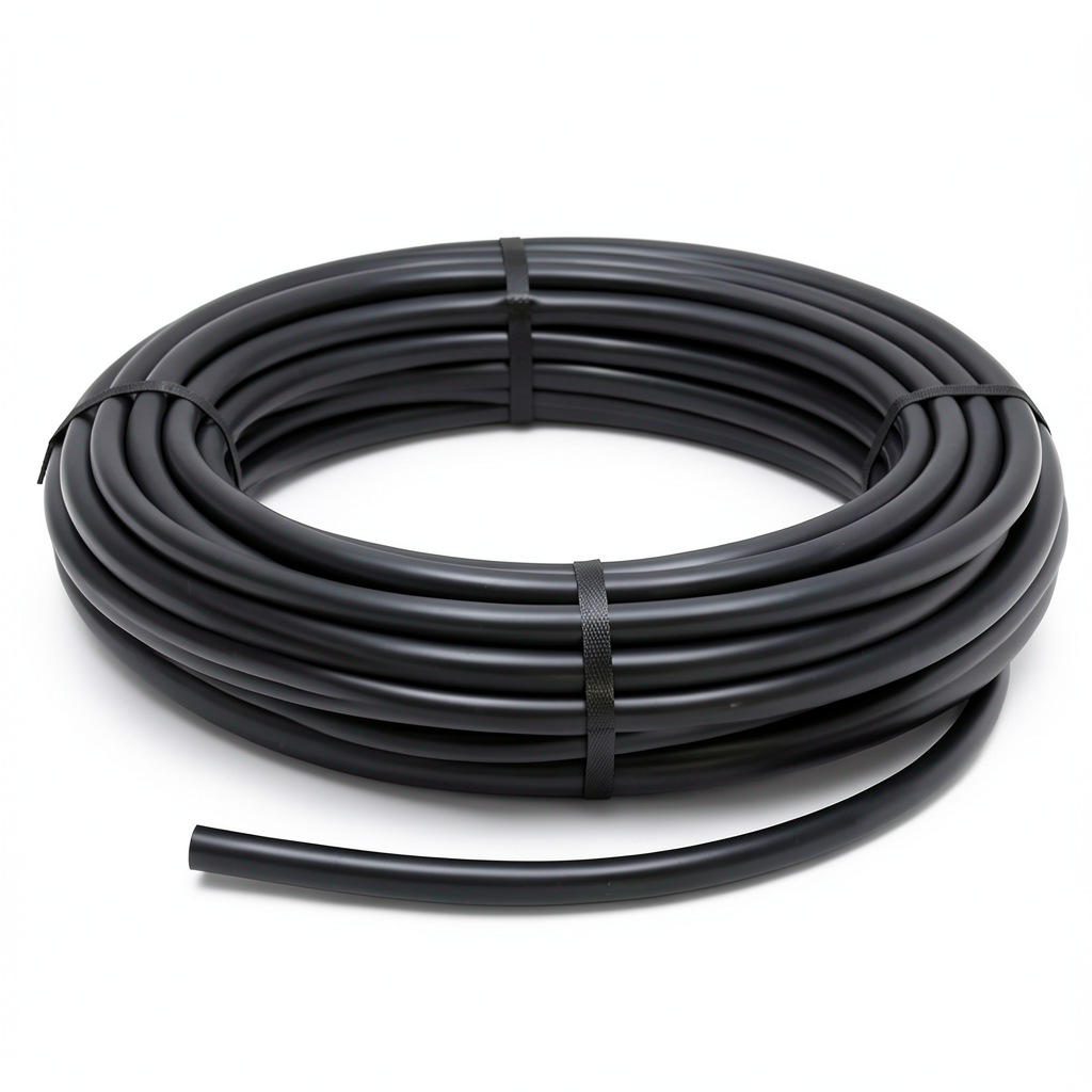 HDPE Polyethylene Plastic Coil Pipe 12.5 Bar Pressure, 90 mm Outer Diameter, SDR 11, Black