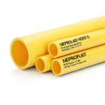 مواسير HDPE نيبروبلاست PE 80 ضغط 3.2 بار قطر خارجي 500 مم سمك 12.3 مم لون أصفر | نيبروبلاست