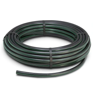 لفة أنابيب HDPE ضغط 12.5 بار PE 80 قطر خارجي 110 مم SDR 11 لون أسود