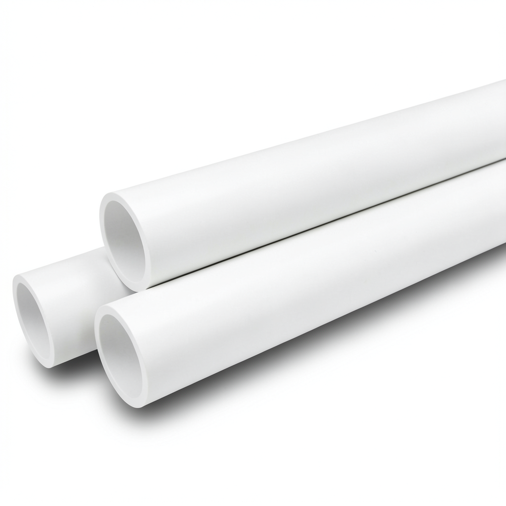 UPVC Pipes Sewage Systems Outside Diameter 110 mm Thickness 3.2 mm White