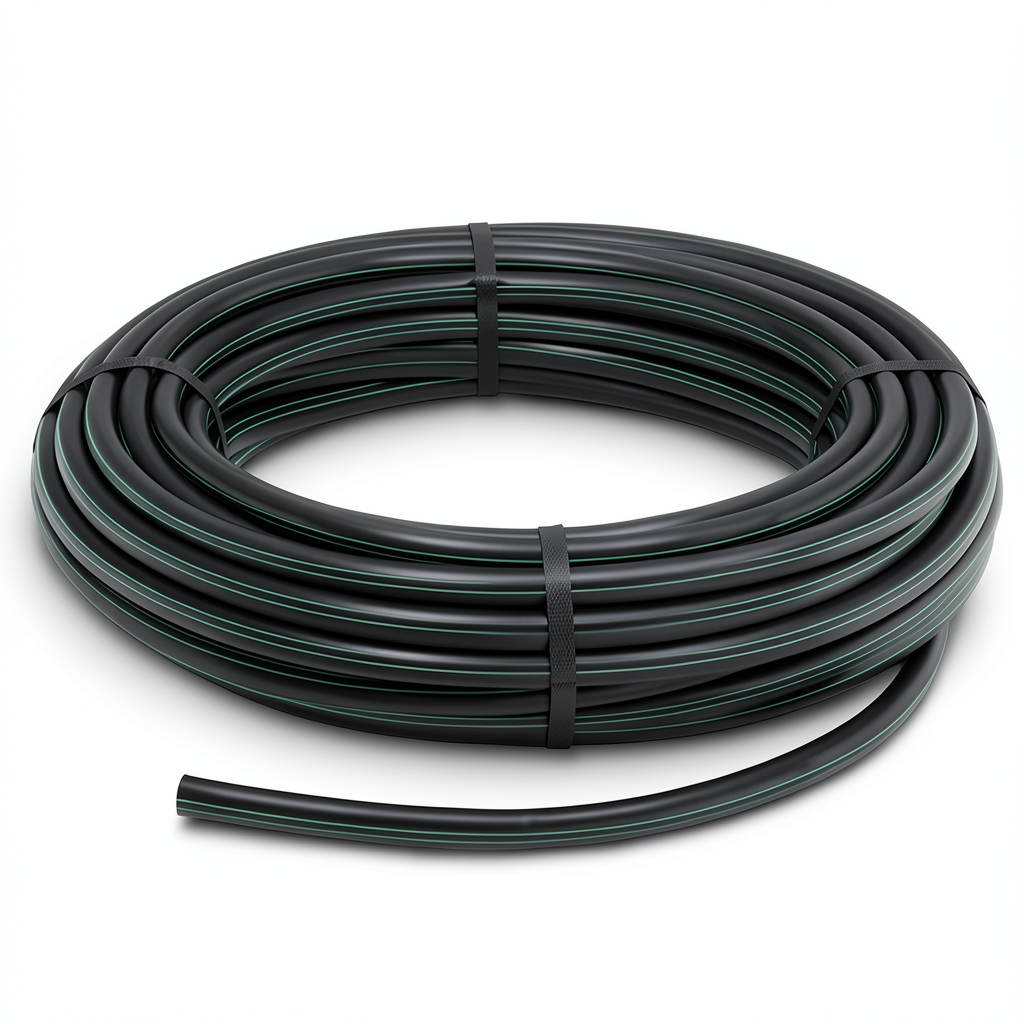 لفة أنابيب بلاستيك HDPE ضغط 12.5 بار PE 80 قطر خارجي 140 مم SDR 11 لون أسود