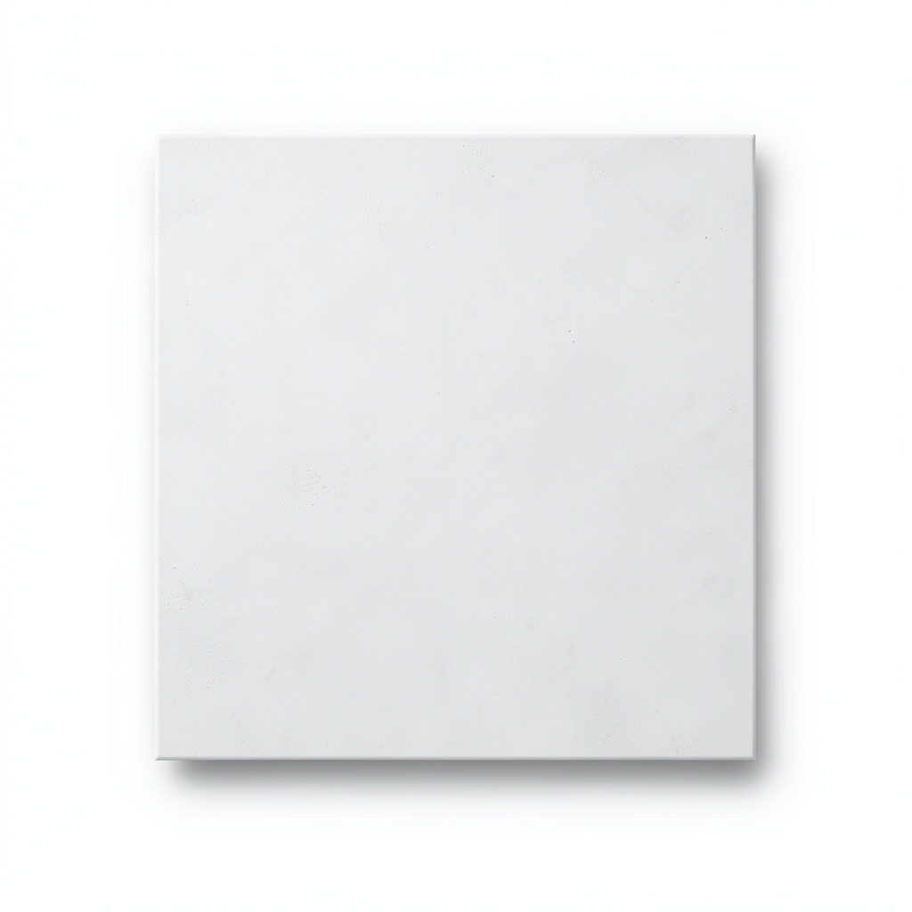 Elegant Uni Pure White Cement-Effect Porcelain Tile
