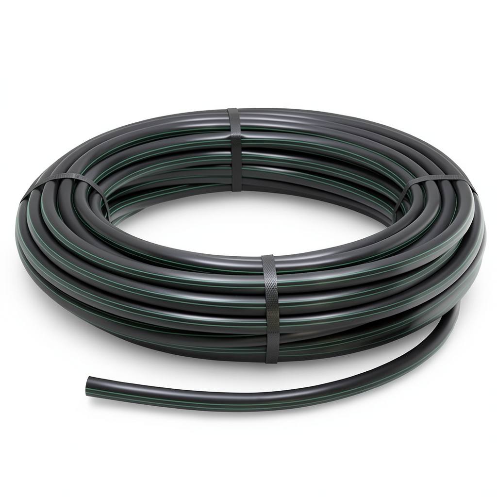 HDPE Coil Pipe Pressure 16 Bar PE 80 Size 16 mm SDR 9 Black