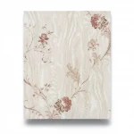 Italian floral wall Covering, size 10 m x 1.06 m, beige color, model 5420  