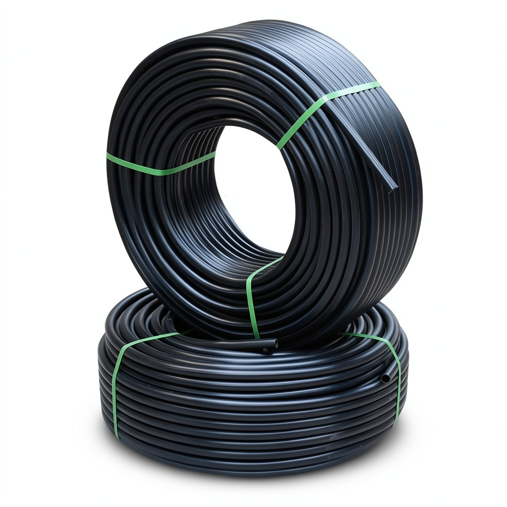 أنابيب HDPE PE 80 ضغط 10 بار قطر 25 مم سمك 1.9 مم لون أسود | نيبروبلاست