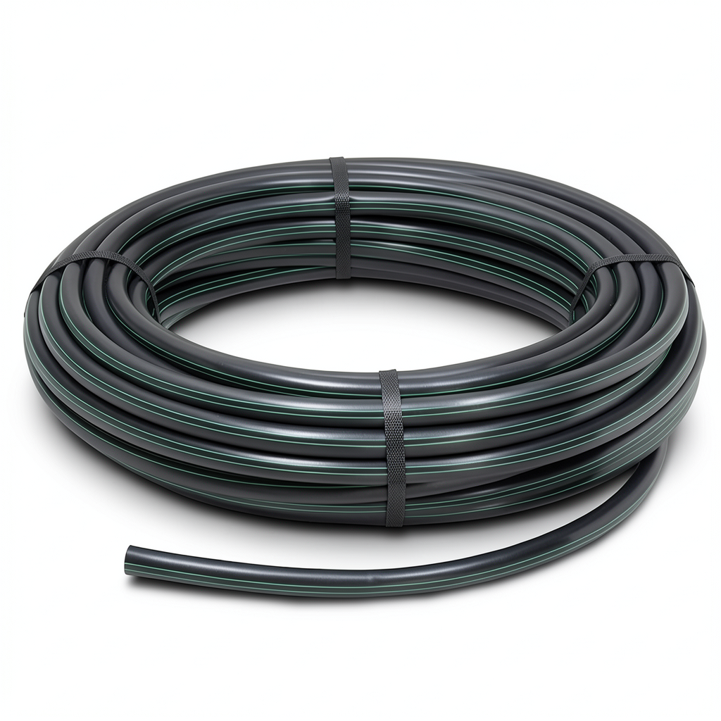 HDPE Polyethylene Coil Pipe PN 16 Bar PE 80 25 mm SDR 9 Black