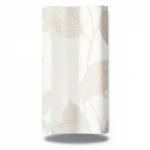 Leaf patterned wallpaper, pale beige color, length 10 m, width 1.06 m, model 5430  
