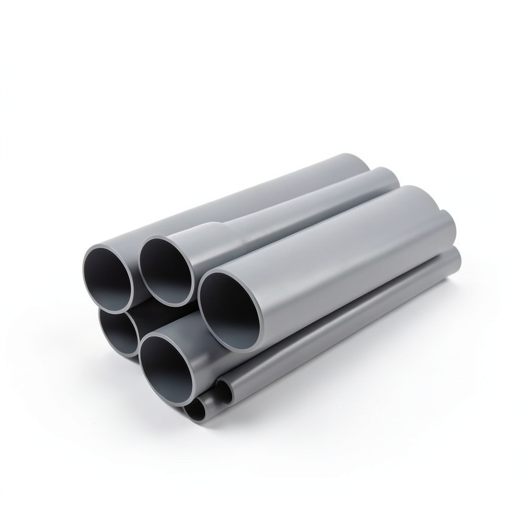 UPVC Pipes Nominal Pressure 10 Bar Outside Diameter 160 mm Thickness 7.7 mm Gray
