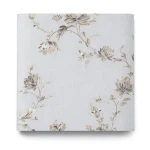 Floral Wall Decoration Pale Gray, 10m x 1.06m, Model 5942