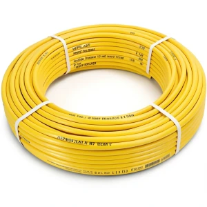 أنابيب HDPE PE 80 ضغط 10 بار قطر خارجي 110 مم سمك 8.1 مم لون أصفر | نيبروبلاست