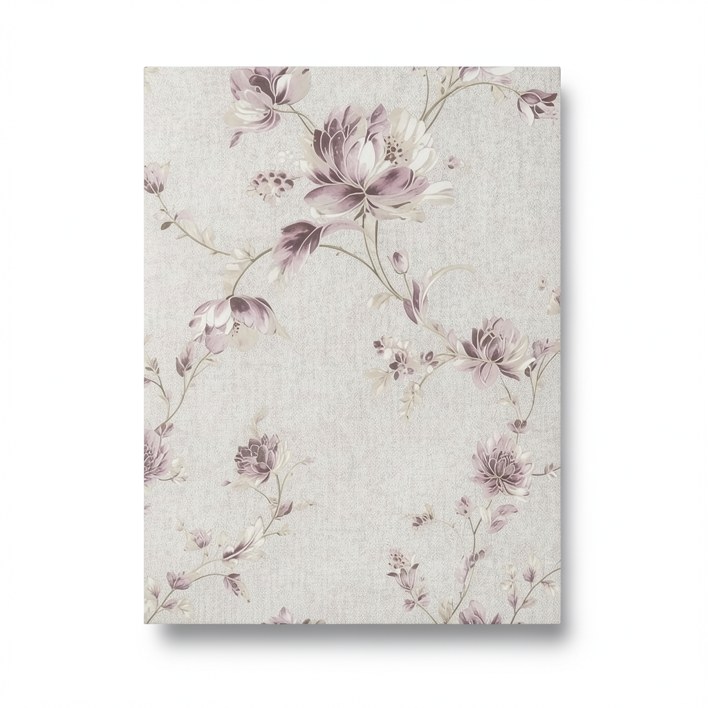 Floral Wallpaper Pale Beige Color 10m x 1.06m, Model 5945