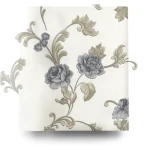 Italian Floral Wallpaper 10 m x 0.73 m Light Beige, Model 56901