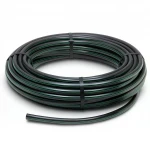 HDPE Plastic Coil Pipe  PN 15.9 Bar [PE 63] Outside Diameter 40 mm  SDR 7.4  Color Black with Green Stripes | Almona Factory