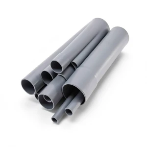 مواسير UPVC ضغط 10 بار قطر خارجي 280 مم سمك 13.4 مم لون رمادي
