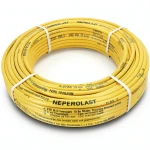 أنابيب HDPE PE 80 ضغط 10 بار قطر خارجي 25 مم سمك 1.9 مم لون أصفر | نيبروبلاست