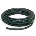 لفة أنابيب بلاستيك HDPE ضغط  10 بار [PE 63] قطر خارجي 160 مم  SDR 11  لون اسود مع خط اخضر | مصنع المنى