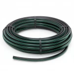 لفة أنابيب بلاستيك HDPE ضغط  15.9 بار [PE 63] قطر خارجي 32 مم  SDR 7.4  لون اسود مع خط اخضر | مصنع المنى